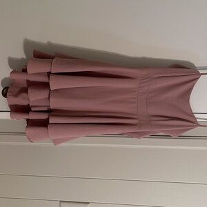 Medium Mauve Spaghetti Strap Flowy Short Dress